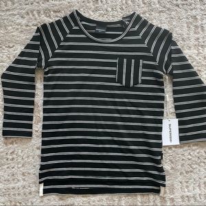 Superism Kids Beckett Black Striped Top
